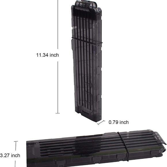 Soft Dart Clips, 18-Darts Quick Reload Clips Magazine Clips for Nerf Dart Gun - Picture 3 of 6